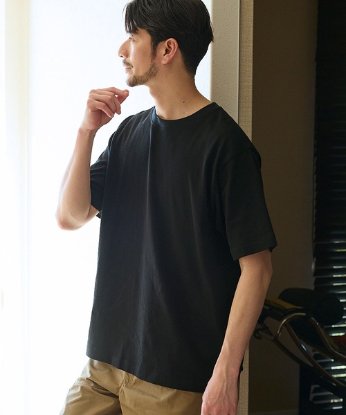 CROSS FUNCTION(クロスファンクション)の「《抗菌防臭》エブ楽 3枚セット メンズヘビーウェイトコットンTシャツ【CROSS FUNCTION/クロスファンクション】(Tシャツ/カットソー・メンズ・ネイビー/ホワイト/チャコールグレー/ブラック・M/L/XL/XXL)」の1枚目の写真