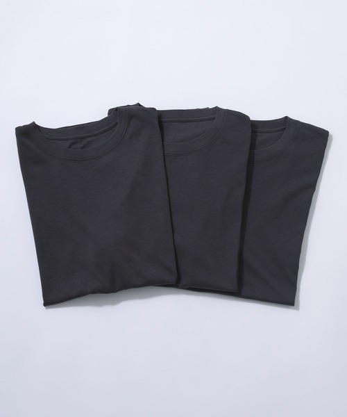 CROSS FUNCTION(クロスファンクション)の「《抗菌防臭》エブ楽 3枚セット メンズヘビーウェイトコットンTシャツ【CROSS FUNCTION/クロスファンクション】(Tシャツ/カットソー・メンズ・ネイビー/ホワイト/チャコールグレー/ブラック・M/L/XL/XXL)」の14枚目の写真