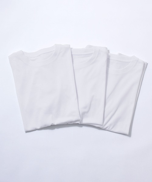 CROSS FUNCTION(クロスファンクション)の「《抗菌防臭》エブ楽 3枚セット メンズヘビーウェイトコットンTシャツ【CROSS FUNCTION/クロスファンクション】(Tシャツ/カットソー・メンズ・ネイビー/ホワイト/チャコールグレー/ブラック・M/L/XL/XXL)」の10枚目の写真