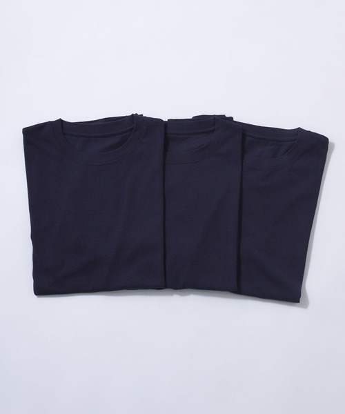 CROSS FUNCTION(クロスファンクション)の「《抗菌防臭》エブ楽 3枚セット メンズヘビーウェイトコットンTシャツ【CROSS FUNCTION/クロスファンクション】(Tシャツ/カットソー・メンズ・ネイビー/ホワイト/チャコールグレー/ブラック・M/L/XL/XXL)」の16枚目の写真