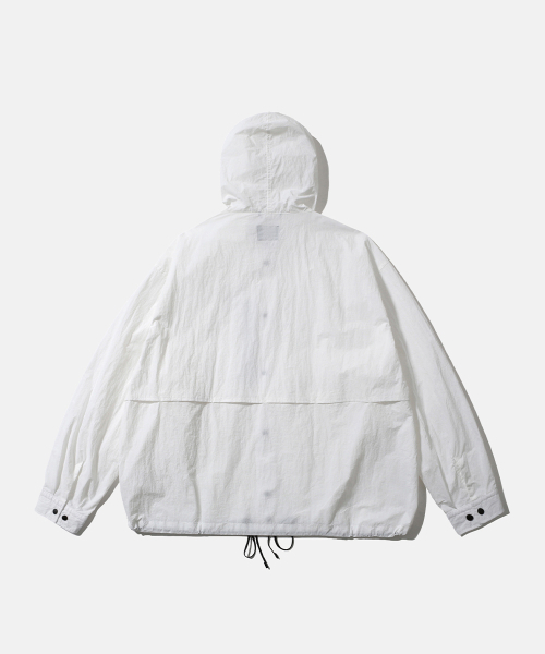 MOIF（モイフ）の「[SS26] BOYHOOD OVERSHIRT / WHITE（ナイロンジャケット・メンズ・その他・1(S)/2(M)/3(L)）」の2枚目の写真