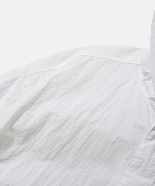 MOIF（モイフ）の「[SS26] BOYHOOD OVERSHIRT / WHITE（ナイロンジャケット・メンズ・その他・1(S)/2(M)/3(L)）」の4枚目の写真