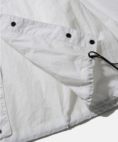 MOIF（モイフ）の「[SS26] BOYHOOD OVERSHIRT / WHITE（ナイロンジャケット・メンズ・その他・1(S)/2(M)/3(L)）」の10枚目の写真