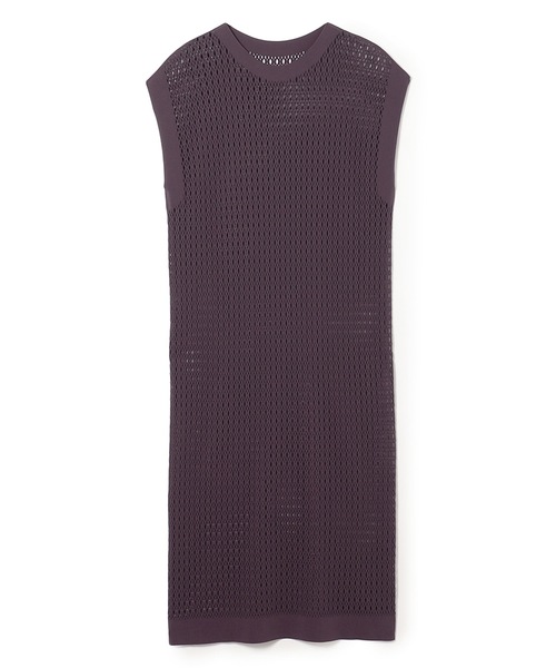 Chacott(チャコット)の「【ノーソイングニット】メッシュニットワンピース(ワンピース・レディース・ブラック/ダークパープル・M)」の12枚目の写真