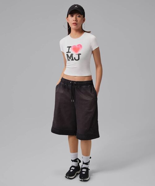 JORDAN BRAND（ジョーダンブランド）の「ジョーダン フライト ウィメンズ グラフィック Tシャツ / Jordan Flight Women's Graphic T-Shirt IR0771-100 White（Tシャツ/カットソー・レディース・ホワイト・L/M/XL/S/XS）」の5枚目の写真