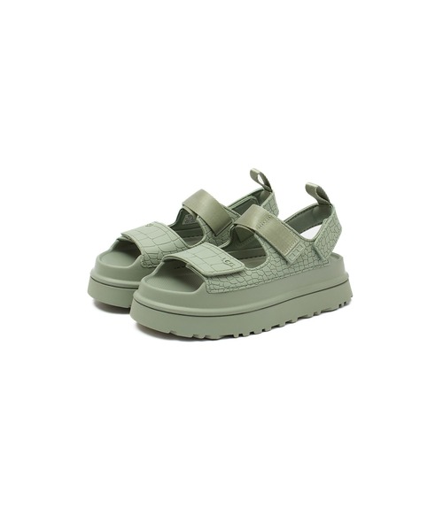 UGG（アグ）の「(UGG)W GOLDENGLOW EMBOSSED（サンダル・レディース・ブラウン/グリーン・24cm/25cm/23cm）」の15枚目の写真