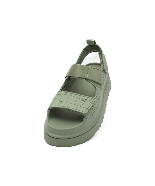 UGG（アグ）の「(UGG)W GOLDENGLOW EMBOSSED（サンダル・レディース・ブラウン/グリーン・24cm/25cm/23cm）」の10枚目の写真