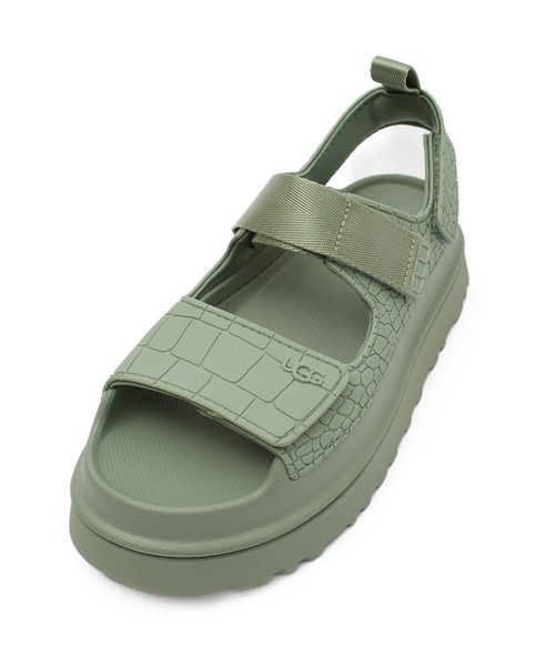UGG（アグ）の「(UGG)W GOLDENGLOW EMBOSSED（サンダル・レディース・ブラウン/グリーン・24cm/25cm/23cm）」の9枚目の写真