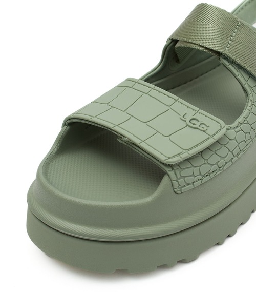 UGG（アグ）の「(UGG)W GOLDENGLOW EMBOSSED（サンダル・レディース・ブラウン/グリーン・24cm/25cm/23cm）」の8枚目の写真