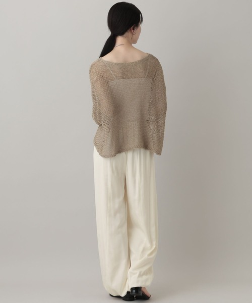 A part by（アパートバイ）の「リネンコンバルーンパンツ（その他パンツ・レディース・オフホワイト/ブラック・SMALL/MEDIUM）」の6枚目の写真