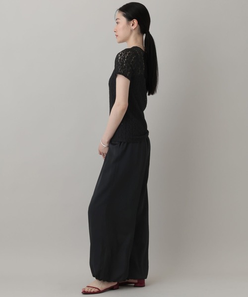 A part by（アパートバイ）の「リネンコンバルーンパンツ（その他パンツ・レディース・オフホワイト/ブラック・SMALL/MEDIUM）」の12枚目の写真