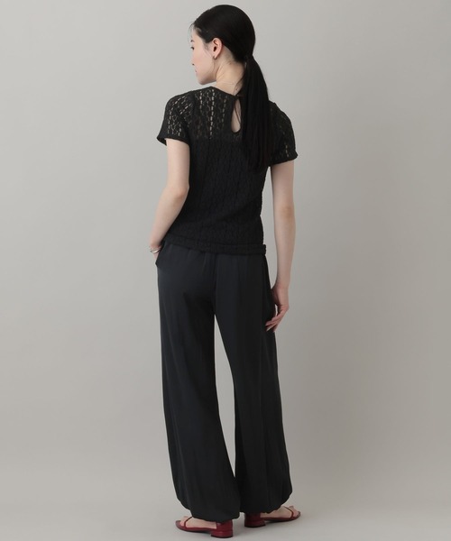A part by（アパートバイ）の「リネンコンバルーンパンツ（その他パンツ・レディース・オフホワイト/ブラック・SMALL/MEDIUM）」の13枚目の写真