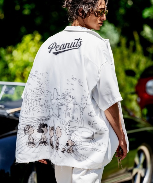 siip tシャツ　フリーサイズ TRIPPY ART(トリッピーアート)SNOOPY ABBEY ROAD S/S SHIRTS（シャツ