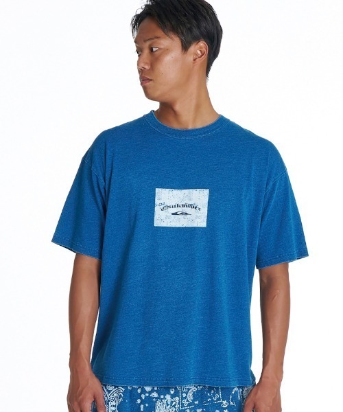 Quiksilver(クイックシルバー)の「クイックシルバー QUIKSILVER MERCURY PAISLEY BOX ST(Tシャツ/カットソー・メンズ・ホワイト/ブルー・S/M/L/LL)」の1枚目の写真