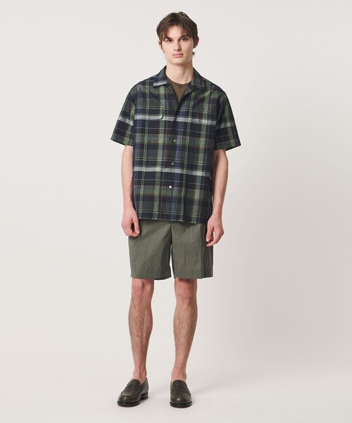 UNITED ARROWS(ユナイテッドアローズ)の「コットン/リネン ダークマドラスチェック オープンカラーシャツ(シャツ/ブラウス・メンズ・パープル/ブラック・S/M/L/XL)」の22枚目の写真
