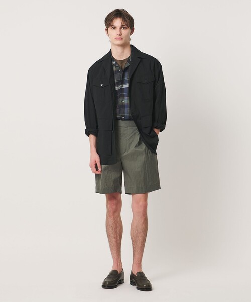 UNITED ARROWS(ユナイテッドアローズ)の「コットン/リネン ダークマドラスチェック オープンカラーシャツ(シャツ/ブラウス・メンズ・パープル/ブラック・S/M/L/XL)」の21枚目の写真