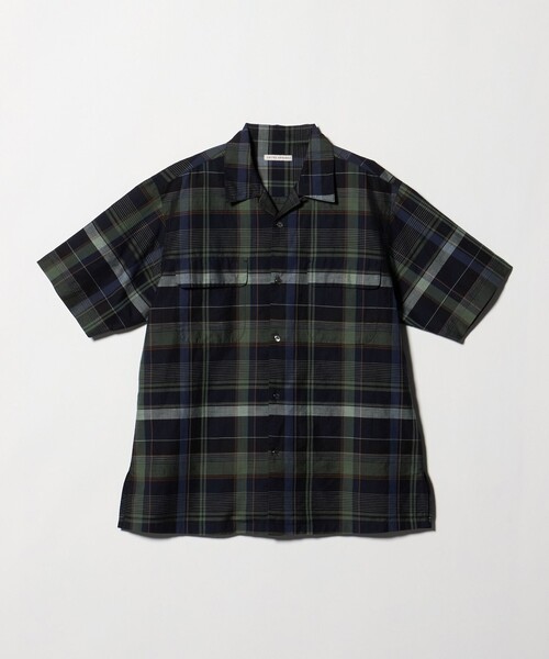 UNITED ARROWS(ユナイテッドアローズ)の「コットン/リネン ダークマドラスチェック オープンカラーシャツ(シャツ/ブラウス・メンズ・パープル/ブラック・S/M/L/XL)」の15枚目の写真