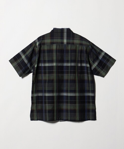 UNITED ARROWS(ユナイテッドアローズ)の「コットン/リネン ダークマドラスチェック オープンカラーシャツ(シャツ/ブラウス・メンズ・パープル/ブラック・S/M/L/XL)」の14枚目の写真