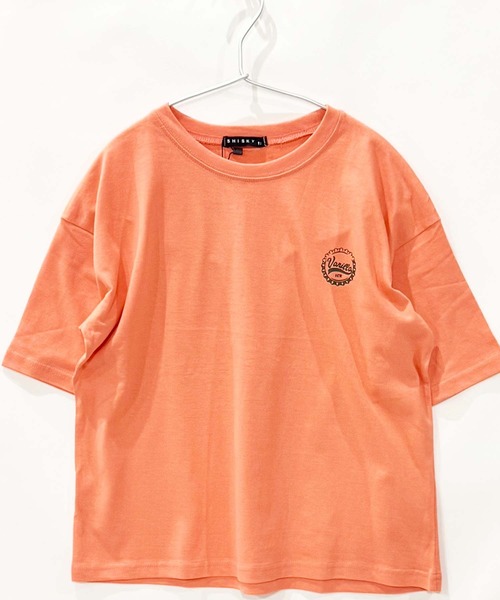 THE CASUAL(カジュアル)の「ステッカープリント オーバーサイズ Tシャツ(Tシャツ/カットソー・キッズ・ホワイト系その他2/チャコール/ホワイト系その他/オレンジ/ブラック系その他/ミント/ブラック/オフホワイト/ベージュ・160cm/150cm/140cm/130cm/120cm/110cm)」の19枚目の写真