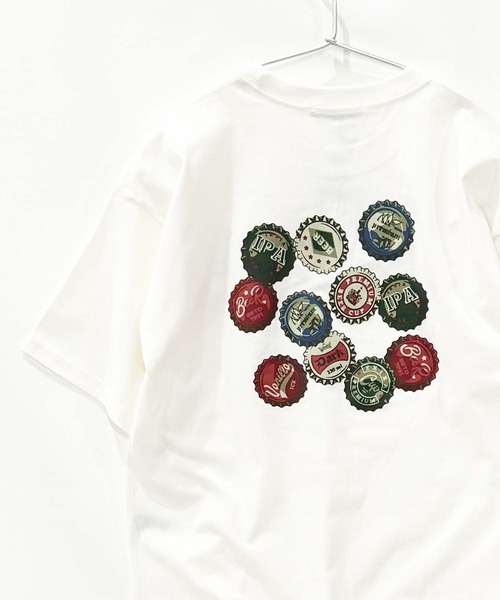 THE CASUAL(カジュアル)の「ステッカープリント オーバーサイズ Tシャツ(Tシャツ/カットソー・キッズ・ホワイト系その他2/チャコール/ホワイト系その他/オレンジ/ブラック系その他/ミント/ブラック/オフホワイト/ベージュ・160cm/150cm/140cm/130cm/120cm/110cm)」の21枚目の写真