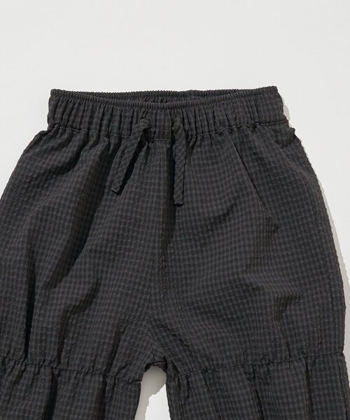 CIAOPANIC TYPY（チャオパニックティピー）の「【KIDS】ぽこぽこギンガム裾フリルティアードパンツ(ZOZO限定)（その他パンツ・キッズ・チャコールグレー/ブラウン・110/130/150）」の15枚目の写真