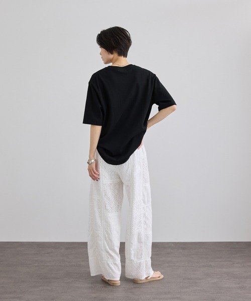 SALON adam et rope'（サロン アダム エ ロペ）の「VoyageurロゴプリントT（Tシャツ/カットソー・レディース・オフホワイト/ブラック・FREE）」の8枚目の写真