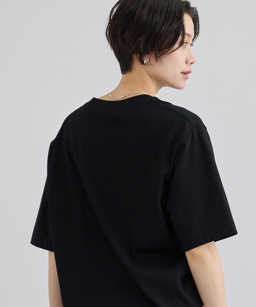 SALON adam et rope'（サロン アダム エ ロペ）の「VoyageurロゴプリントT（Tシャツ/カットソー・レディース・オフホワイト/ブラック・FREE）」の11枚目の写真