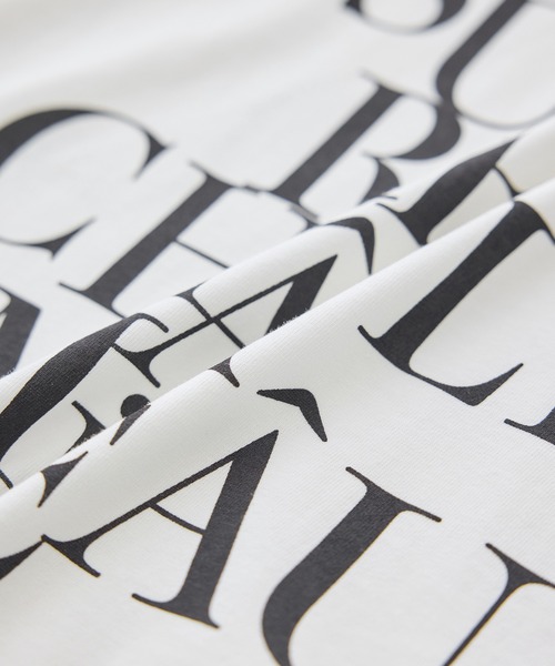 SALON adam et rope'（サロン アダム エ ロペ）の「VoyageurロゴプリントT（Tシャツ/カットソー・レディース・オフホワイト/ブラック・FREE）」の19枚目の写真