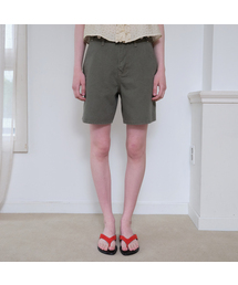 Washed cargo denim shorts [FRSP08SP01]_Khaki