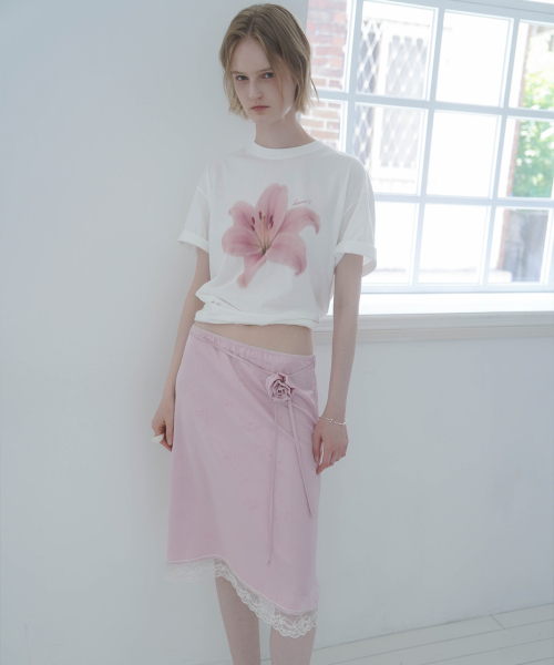 HEEARI(ヒアリー)の「フラワープリンティングオーバーサイズTシャツ_ピンクフラワー(Tシャツ/カットソー・レディース・その他・FREE)」の5枚目の写真