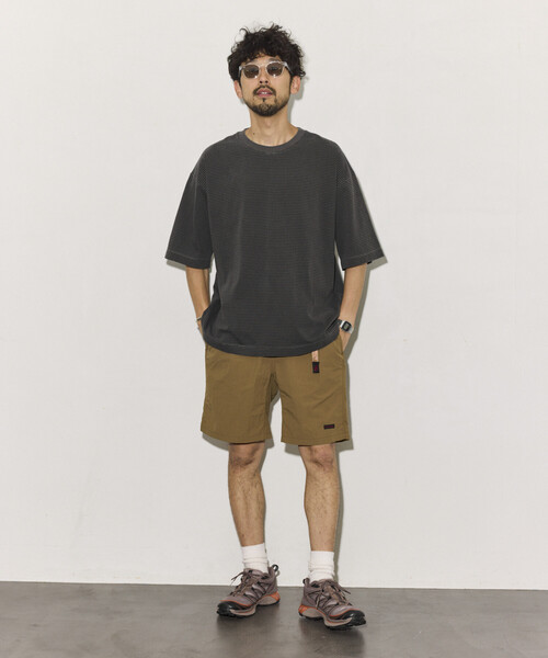 FREAK'S STORE(フリークスストア)の「ピグメント加工 ピンボーダー リラックスフィットTシャツ(Tシャツ/カットソー・メンズ・チャコールグレー/ブルー/ブラウン・LARGE/MEDIUM)」の18枚目の写真