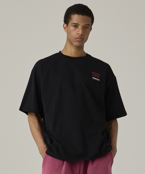 URBANAGE(アーバンエイジ)の「PEACH MODE オーバー半袖ブラック(Tシャツ/カットソー・レディース・その他・MEDIUM/LARGE)」の12枚目の写真