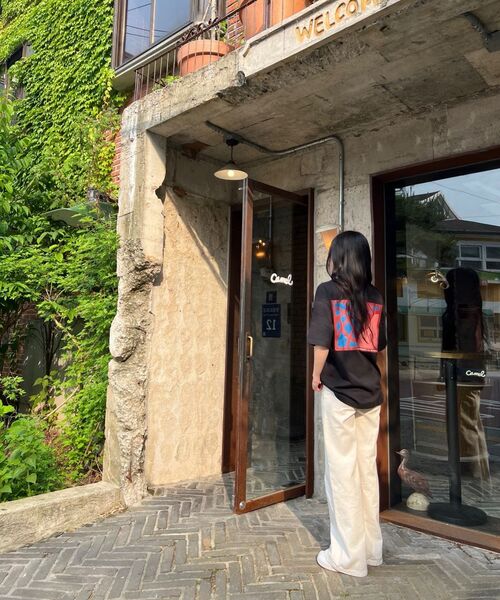 URBANAGE(アーバンエイジ)の「PEACH MODE オーバー半袖ブラック(Tシャツ/カットソー・レディース・その他・MEDIUM/LARGE)」の20枚目の写真