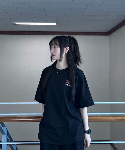 URBANAGE(アーバンエイジ)の「PEACH MODE オーバー半袖ブラック(Tシャツ/カットソー・レディース・その他・MEDIUM/LARGE)」の17枚目の写真