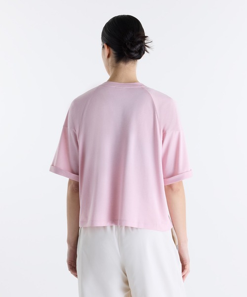 NEW BALANCE(ニューバランス)の「NBロゴTシャツ(Tシャツ/カットソー・レディース・ブルーグレー/ライトピンク/ライトブラウン・X-LARGE/LARGE/MEDIUM/SMALL)」の8枚目の写真
