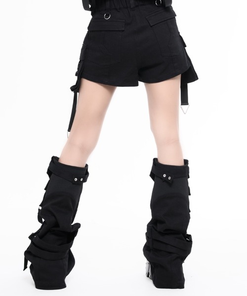 REFLEM INDUSTRY（レフレムインダストリー）の「『REFLEM INDUSTRY/レフレム インダストリー』EXOFRAME LEG-COVER SHORTS/レッグカバー付きショーパン（その他パンツ・レディース・ブラック/ブラック×グレー・FREE）」の18枚目の写真
