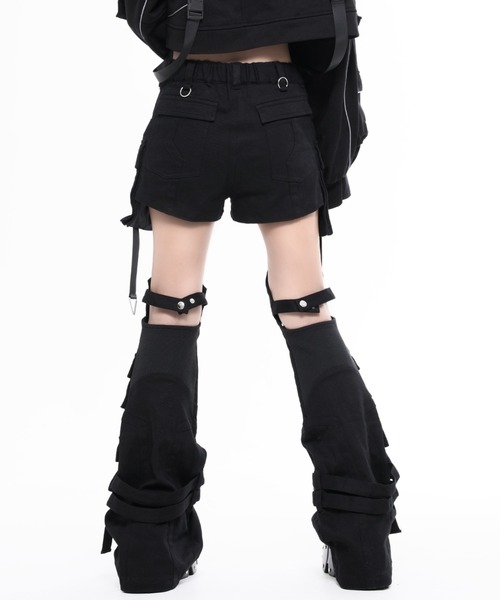 REFLEM INDUSTRY（レフレムインダストリー）の「『REFLEM INDUSTRY/レフレム インダストリー』EXOFRAME LEG-COVER SHORTS/レッグカバー付きショーパン（その他パンツ・レディース・ブラック/ブラック×グレー・FREE）」の17枚目の写真