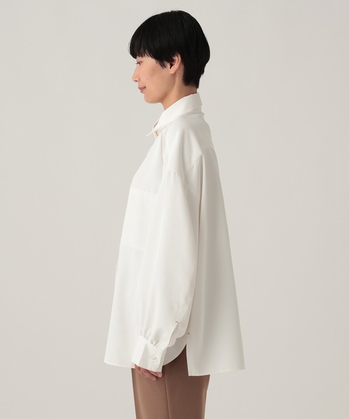Elura(エルーラ)の「汗ジミ軽減レギュラーシャツ/912421(シャツ/ブラウス・レディース・ネイビー/ブルー/チャコールグレー/オフホワイト・FREE)」の22枚目の写真