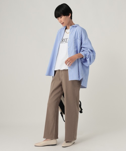Elura(エルーラ)の「汗ジミ軽減レギュラーシャツ/912421(シャツ/ブラウス・レディース・ネイビー/ブルー/チャコールグレー/オフホワイト・FREE)」の16枚目の写真