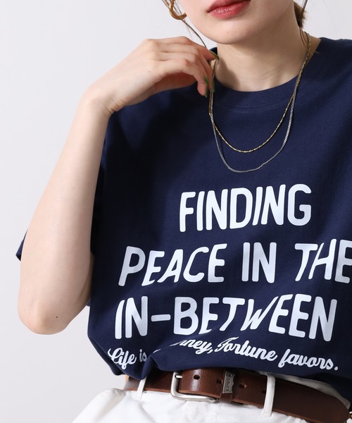 RME.(アールエムイー)の「ロゴカジュアルTシャツ 半袖(Tシャツ/カットソー・レディース・ネイビー/ピンク/ホワイト/レッド・S/M/L)」の8枚目の写真