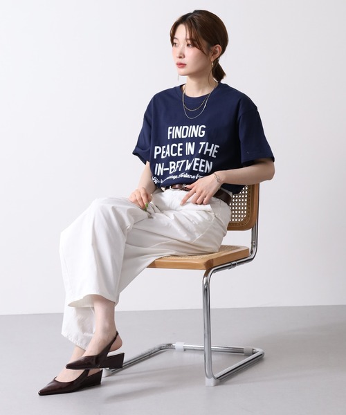 RME.(アールエムイー)の「ロゴカジュアルTシャツ 半袖(Tシャツ/カットソー・レディース・ネイビー/ピンク/ホワイト/レッド・S/M/L)」の11枚目の写真