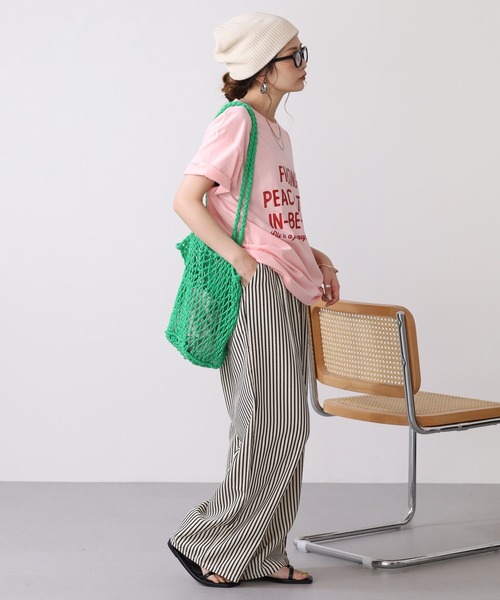 RME.(アールエムイー)の「ロゴカジュアルTシャツ 半袖(Tシャツ/カットソー・レディース・ネイビー/ピンク/ホワイト/レッド・S/M/L)」の18枚目の写真