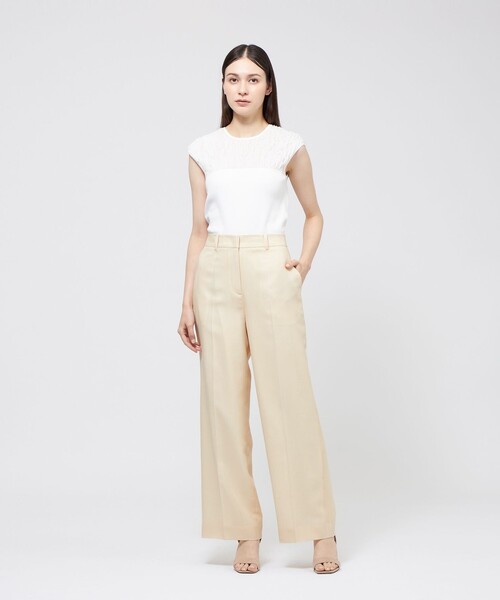 EPOCA(エポカ)の「レーヨンストレッチ ノースリーブニットプルオーバー(Tシャツ/カットソー・レディース・ピンク系その他2/ホワイト/ブラウン系その他5・40)」の4枚目の写真