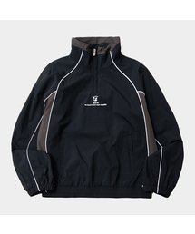 ライン配色ソフトウィンターメッシュゴフコアハイネックアノラックマンツーマン_2COLOR