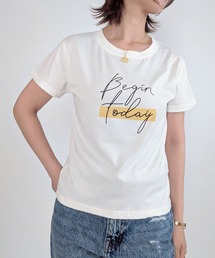 ロゴプリント 半袖Tシャツ 大人カジュアル