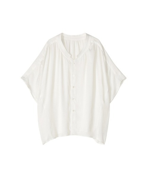 ZUCCa(ズッカ)の「SOFT PE SATIN / シャツ(シャツ/ブラウス・レディース・カーキ/ブラック/ホワイト・M size)」の13枚目の写真