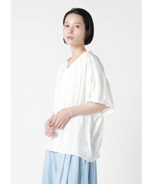 ZUCCa(ズッカ)の「SOFT PE SATIN / シャツ(シャツ/ブラウス・レディース・カーキ/ブラック/ホワイト・M size)」の11枚目の写真