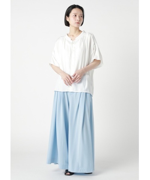 ZUCCa(ズッカ)の「SOFT PE SATIN / シャツ(シャツ/ブラウス・レディース・カーキ/ブラック/ホワイト・M size)」の9枚目の写真