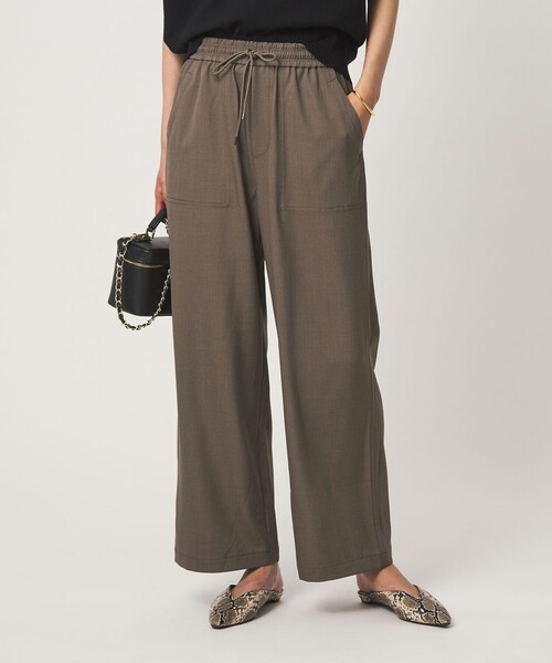 green label relaxing（グリーンレーベルリラクシング）の「［size SHORT/TALLあり］オルマイ ツイル ベイカー パンツ（その他パンツ・レディース・ブラック/ブラウン/モカ/グレー・38/36/34/SHORT/TALL/42/40/44）」の4枚目の写真