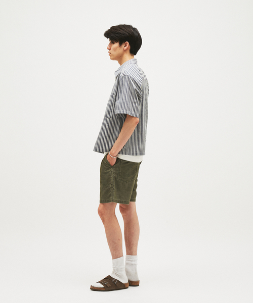 JOURNAL STANDARD(ジャーナルスタンダード)の「ストライプ サッカー ジップ シャツ(シャツ/ブラウス・メンズ・ダークブルー/ホワイト・LARGE/MEDIUM)」の11枚目の写真